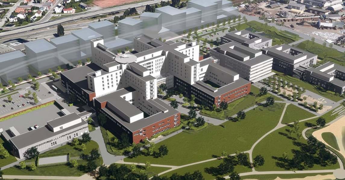 Ferdig sykehus. Illustrasjon: Link/Bølgeblikk/Ratio