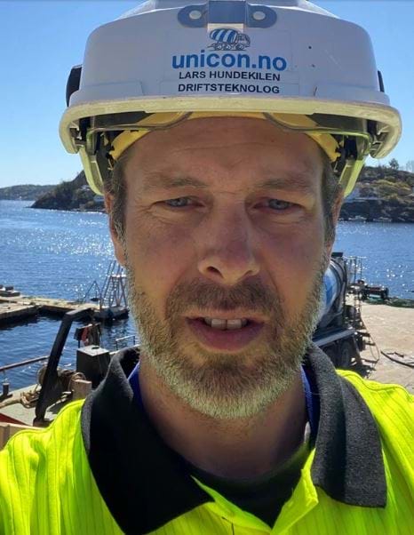 Betong med maskinsand vil være standard i all levering til både private og større aktører fremover, sier Lars Hundekilen, driftsteknolog på fabrikken i Larvik