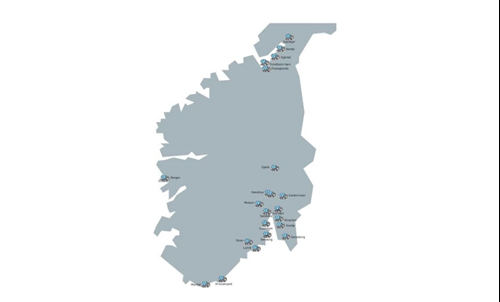 Hvor leverer Unicon betong i Norge?